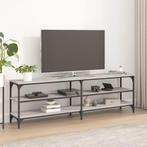 vidaXL Tv-meubel 160x30x50 cm bewerkt hout grijs sonoma, Verzenden, 150 tot 200 cm, Nieuw, Minder dan 100 cm