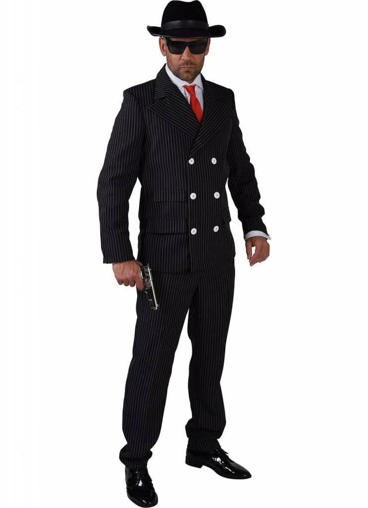 Gangster pak man eco zwart, Kleding | Heren, Carnavalskleding en Feestkleding, Nieuw, Ophalen of Verzenden