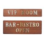 Naambord Rechthoekig Massief Teak | ARC, Watersport en Boten, Ophalen of Verzenden, Nieuw, Zeilboot of Motorboot