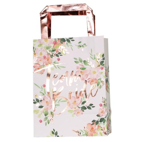 Uitdeeltasjes Team Bride 24cm 5st, Hobby en Vrije tijd, Feestartikelen, Nieuw, Verzenden