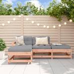 vidaXL 4-delige Loungeset massief douglashout, Verzenden, Nieuw, 4 zitplaatsen, Loungeset