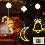 Kerstverlichting Raam Maan + Zuurstok + Kerstbel - ø18cm -, Diversen, Verzenden, Nieuw
