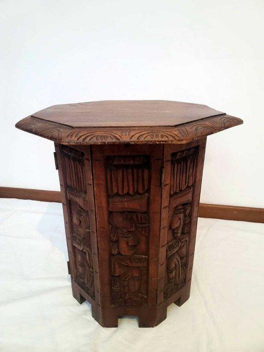 Salontafel - Hout - Zijtafeltje rond, Antiek en Kunst, Curiosa en Brocante