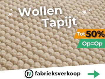 Natuurlijk wollen tapijt tot 50% korting! Op=Op beschikbaar voor biedingen