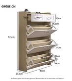 Draaibare Houten Schoenenkast met 3 Roterende Vakken – Smal, Huis en Inrichting, Kasten | Schoenenkasten, Verzenden, Nieuw
