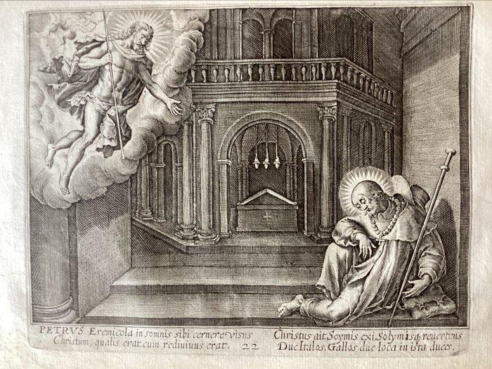 Marten De Vos (1532-1603), by Joannes I Sadeler (1550-1600), Antiek en Kunst, Antiek | Overige Antiek