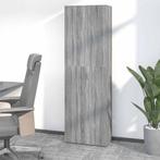 vidaXL Kantoorkast 60x32x190 cm bewerkt hout grijs sonoma, Huis en Inrichting, Kasten | Roldeurkasten en Archiefkasten, Verzenden