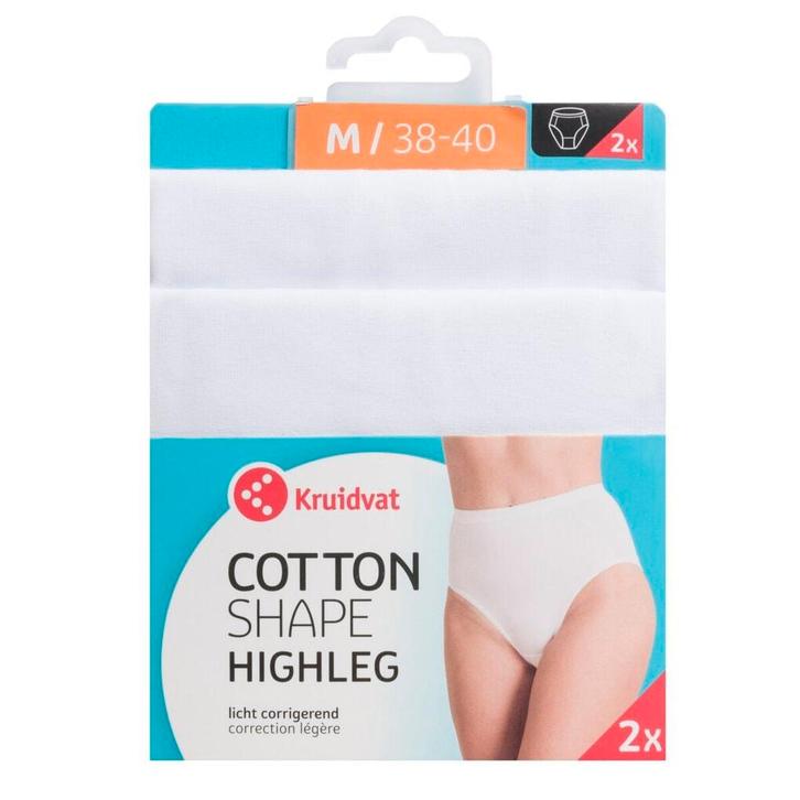 Kruidvat Cotton Shape Highleg Damesslips, Kleding | Dames, Ondergoed en Lingerie, Verzenden