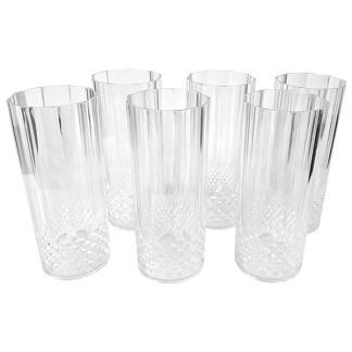Longdrinkglas | Alpina | 6 stuks (Kunststof, 400 ml), Caravans en Kamperen, Kampeeraccessoires, Nieuw, Verzenden