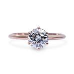 Ring - 18 karaat Roségoud -  1.09ct. tw. Diamant