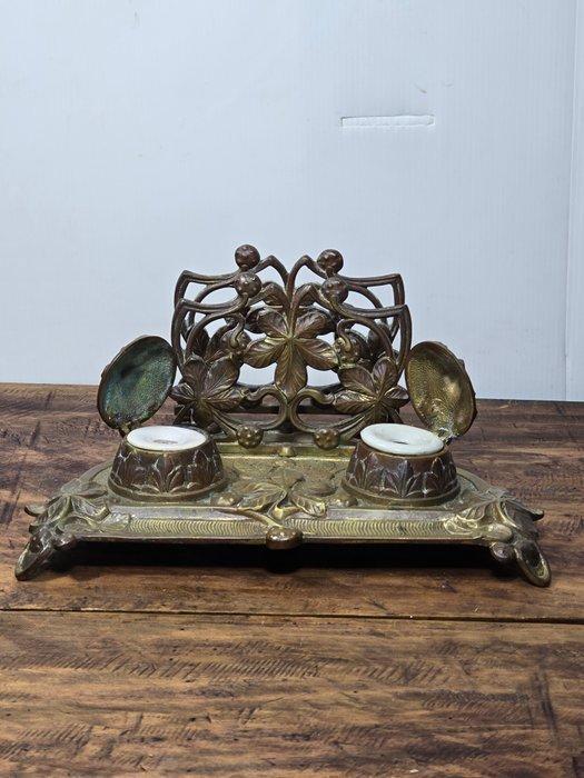 Inktpot - Messing, Antiek en Kunst, Kunst | Designobjecten