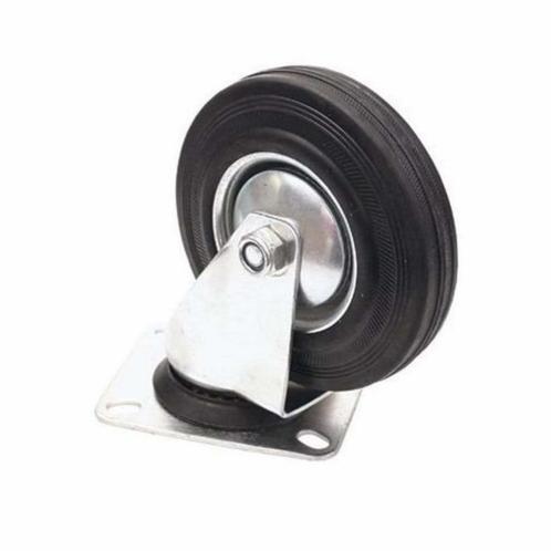 Benson Zwenkwiel - Ø 75 mm - Massief Rubber - Maximale Be.., Doe-het-zelf en Verbouw, Zwenkwielen, Nieuw, Ophalen of Verzenden