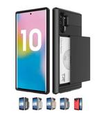 Galaxy Note 10 Plus Slide Armor Hoesje Met Pashouder, Ophalen of Verzenden, Nieuw