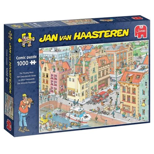 Jan Van Haasteren Puzzel Het Ontbrekende Stukje Puzzel 1000, Kinderen en Baby's, Speelgoed | Kinderpuzzels, Nieuw, Verzenden