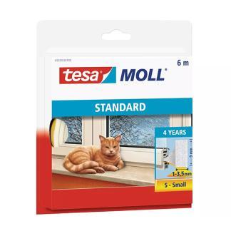 Tochtstrip | Tesa |  6 meter (I-profiel, Zelfklevend, Wit), Doe-het-zelf en Verbouw, Isolatie en Afdichting, Nieuw, Verzenden