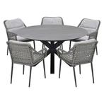 Garden Impressions Pemba tuinset 6-delig - Duuk tuintafel, Tuin en Terras, Tuinsets en Loungesets, Verzenden, Nieuw