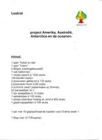 Alles-in-1 Leskist Project Amerika, Australië, Antartica en, Boeken, Verzenden, Nieuw