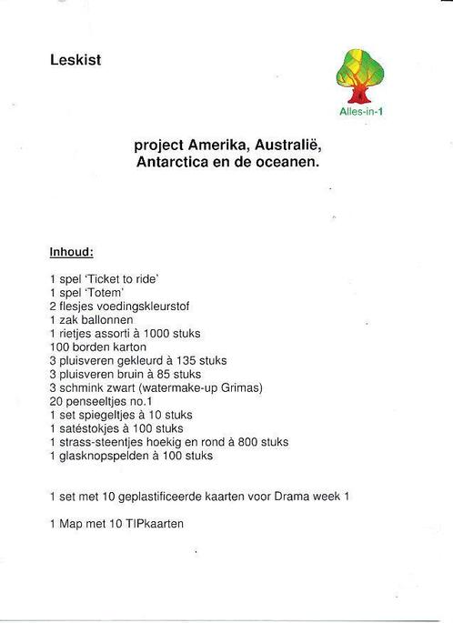 Alles-in-1 Leskist Project Amerika, Australië, Antartica en, Boeken, Schoolboeken, Nieuw, Verzenden