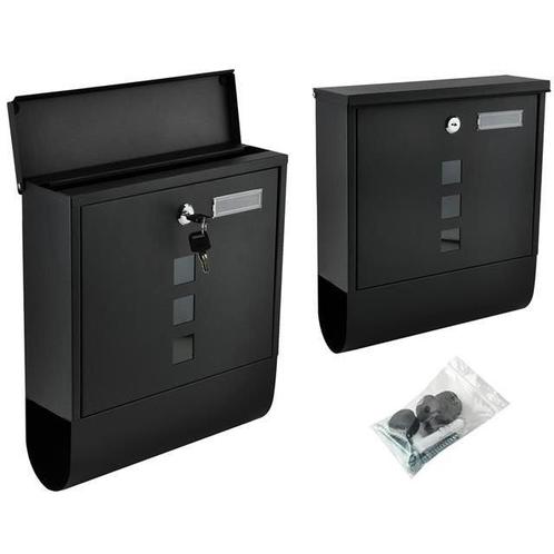 Malatec wand brievenbus van RVS zwart, Huis en Inrichting, Woonaccessoires | Overige, Ophalen of Verzenden
