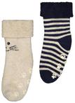 HEMA Baby sokken met katoen - 2 paar beige sale