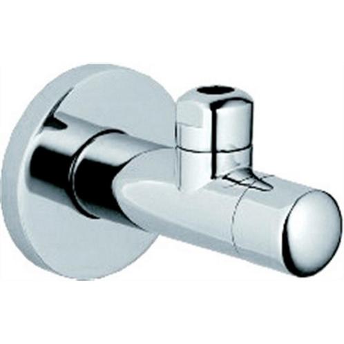 Clou Marathon Hoekstopkraan Design Type 2 Rond RVS, Doe-het-zelf en Verbouw, Sanitair, Kraan, Nieuw, Ophalen of Verzenden