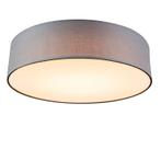 Plafondlamp grijs 40 cm incl. LED - Drum LED, Nieuw, Overige materialen, Modern