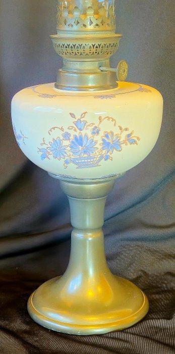 Les Etains Du Faucon Paris - Tafellamp - Glas, Tin, Antiek en Kunst, Curiosa en Brocante