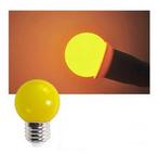 E27 Party ledlamp 1,5 watt Geel Mini IP65, Verzenden, Nieuw