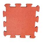 Rubber puzzeltegel rood met EPDM toplaag - 25 mm -, Nieuw, Verzenden