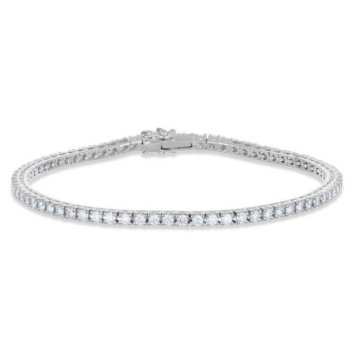 Armband - 18 karaat Witgoud - 1.80ct. tw. Diamant, Sieraden, Tassen en Uiterlijk, Armbanden