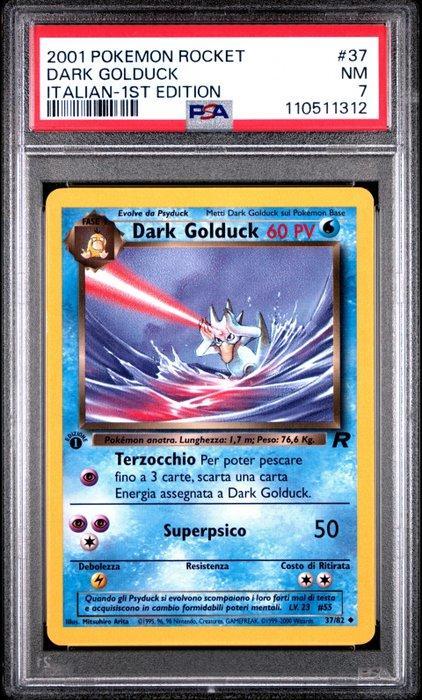 WOTC Pokémon - 2 Graded card - Dark Golduck PSA 7 + Dark, Hobby en Vrije tijd, Verzamelkaartspellen | Pokémon
