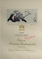 Gu Gan - Mouton Rothschild wine label from 1996, Antiek en Kunst