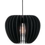 Zwarte hanglamp hout, Tribeca, Huis en Inrichting, Lampen | Hanglampen, Nieuw, Ophalen of Verzenden, Hout, Basis