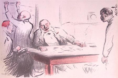 Advocaten - Litho Kees van Dongen (lijst optie, lithos), Antiek en Kunst, Kunst | Litho's en Zeefdrukken, Verzenden
