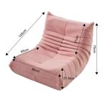 Bean Bag Zitbank Groen - Zitbank Fluwelen Togo Fauteuil Dupe, Huis en Inrichting, Verzenden, Nieuw, Eén