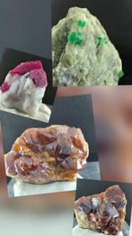 Robijn, Smaragd en Granaat Exemplaar- 84 g - (4)