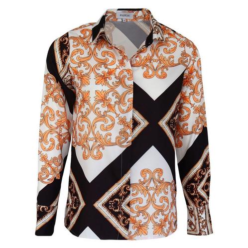 Radical • blouse met barok motief • XL, Kleding | Dames, Tops, Zwart, Nieuw, Maat 46/48 (XL) of groter, Verzenden