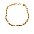 Gouden Figarope armband; Cento group | 19 cm (gourmet), Goud, Gebruikt, Ophalen of Verzenden, Overige kleuren