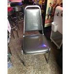 Charcoal Glitter Stoelen Mod. X25 Set Van 4, Huis en Inrichting, Stoelen, Ophalen, Gebruikt