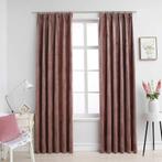 vidaXL Gordijnen verduisterend 2 st met haken 140x245 cm, Verzenden, Nieuw