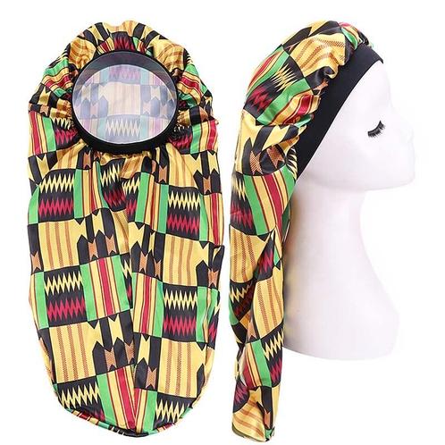 Satin Hair Bonnet voor Dreadlocks / Braids / Rasta - Kente p, Sieraden, Tassen en Uiterlijk, Uiterlijk | Haarverzorging, Nieuw