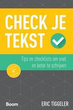 9789058758026 Check je  -   Check je tekst | Tweedehands, Boeken, Verzenden, Zo goed als nieuw, Eric Tiggeler