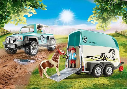 Playmobil Country 70511 Auto met aanhanger, Kinderen en Baby's, Speelgoed | Playmobil, Nieuw, Ophalen of Verzenden