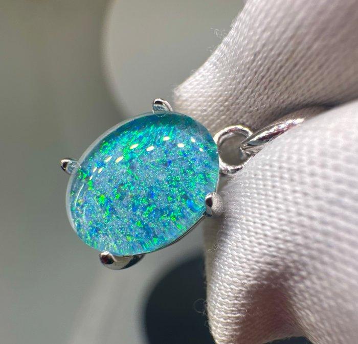 Opaal Cabochon - Hoogte: 18 mm - Breedte: 8 mm- 1.15 g - (1), Verzamelen, Mineralen en Fossielen