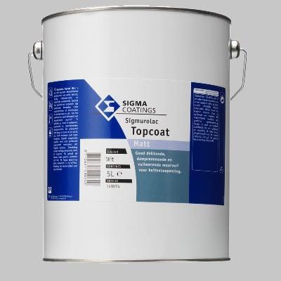 Sigmurolac Topcoat Matt - Zwart - 5 liter (MUURVERF LATEX), Doe-het-zelf en Verbouw, Verf, Beits en Lak, Verf, Zwart, Nieuw, 5 tot 10 liter