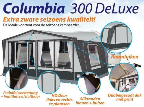 Dorema Columbia 270 300 DE BESTE SEIZOENS VOORTENT! nu 50%, Caravans en Kamperen, Voortenten en Luifels, Nieuw, Ophalen of Verzenden