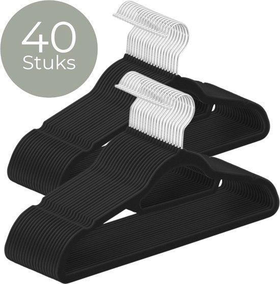 2dekans | ODADDY® Fluwelen Kleerhangers - Kledinghangers -, Huis en Inrichting, Kasten | Kledingkasten, Zo goed als nieuw, Ophalen of Verzenden