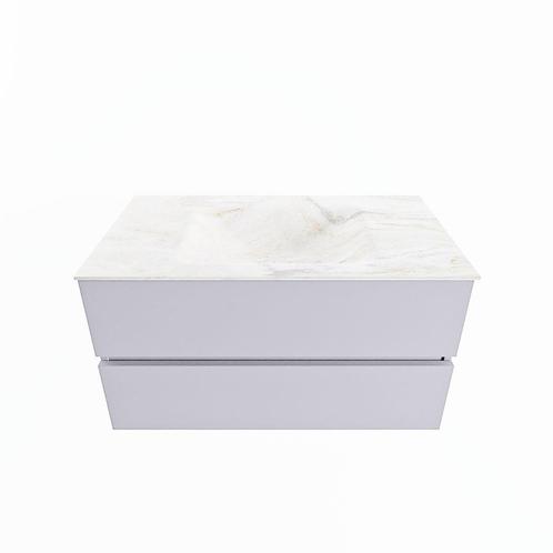MONDIAZ VICA-DLUX 90cm badmeubel onderkast Cale 2 lades., Doe-het-zelf en Verbouw, Sanitair, Bad, Nieuw, Ophalen of Verzenden