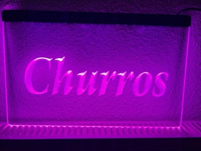 Churros churro neon bord lamp LED verlichting reclame lichtb, Verzamelen, Merken en Reclamevoorwerpen, Nieuw, Verzenden