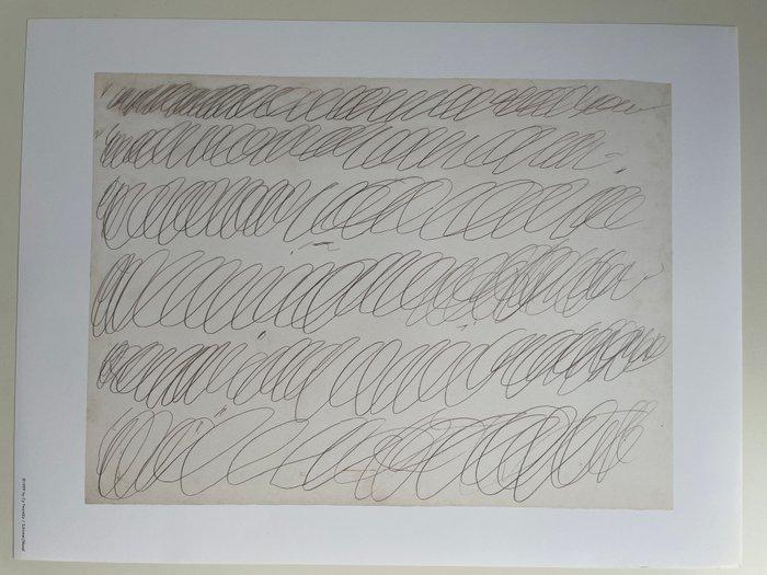 Cy Twombly - Drawing for manifesto of Plinio, Pencil on, Antiek en Kunst, Kunst | Tekeningen en Foto's